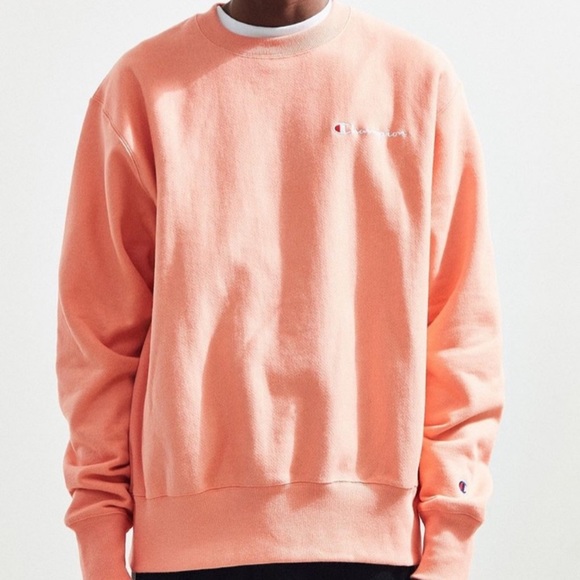 Champion M Peach Crewneck Sweatshirt 